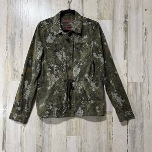 Aeropostale Pink and Tan Camouflage Jacket